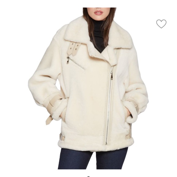 Blue Duck genuine shearling moto Jacket - Picture 1 of 9